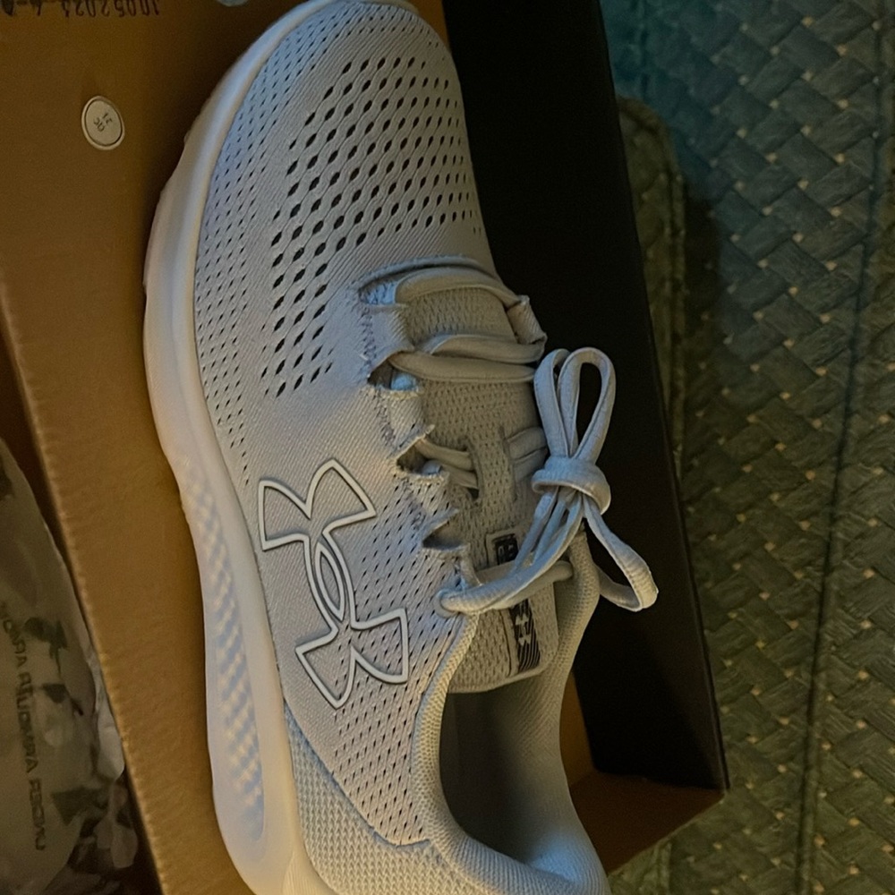 Under armor sneakers light blue